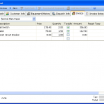 ESC Mobile Client Invoice Screen