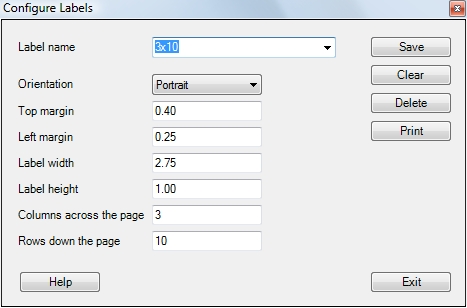 Configured Labels Configure Labels